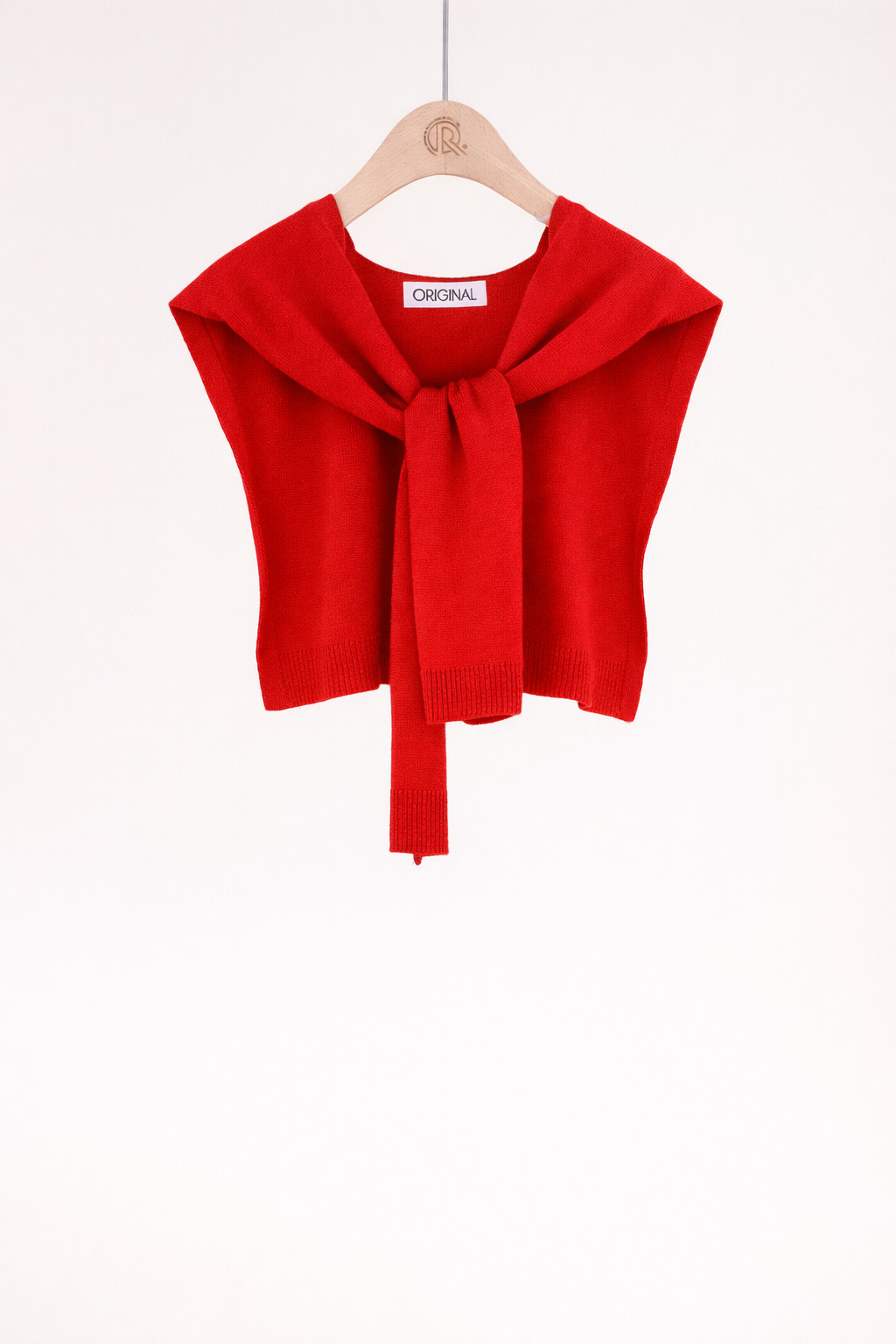 Original USA - Solid Preppy Mock Sweater Wrap
