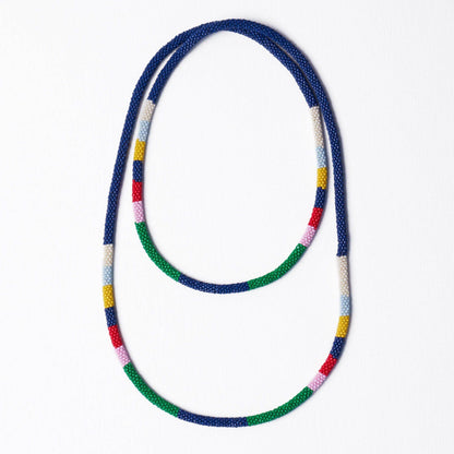 INK + ALLOY - Allie Seed Bead Long Necklace Navy  + Multi Wholesale