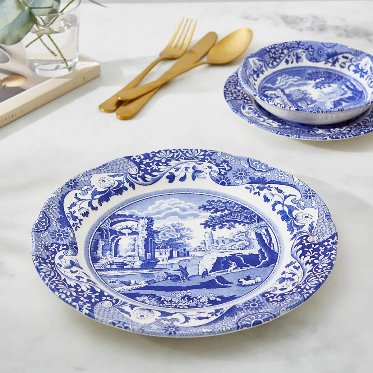 Spode Blue Italian Dinner Plate