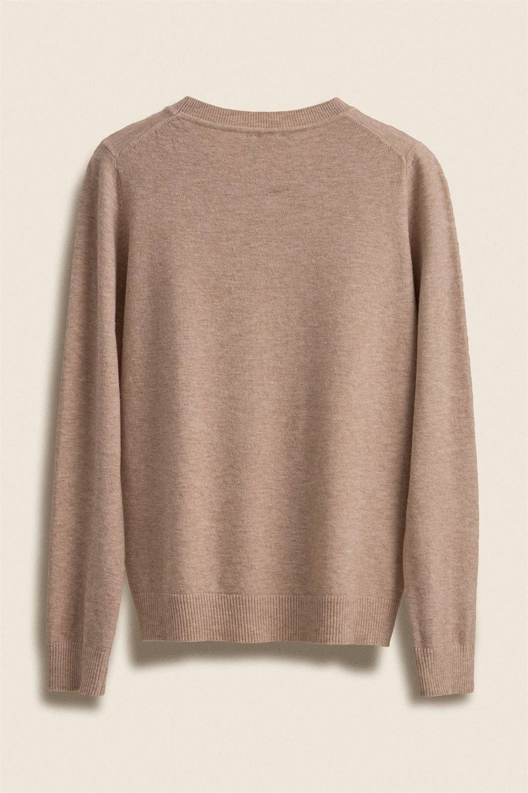 Urban Daizy - Soft Viscose Blend Crewneck Knit Pullover