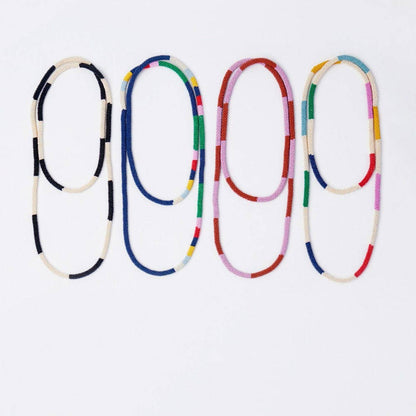 INK + ALLOY - Allie Seed Bead Long Necklace Navy  + Multi Wholesale