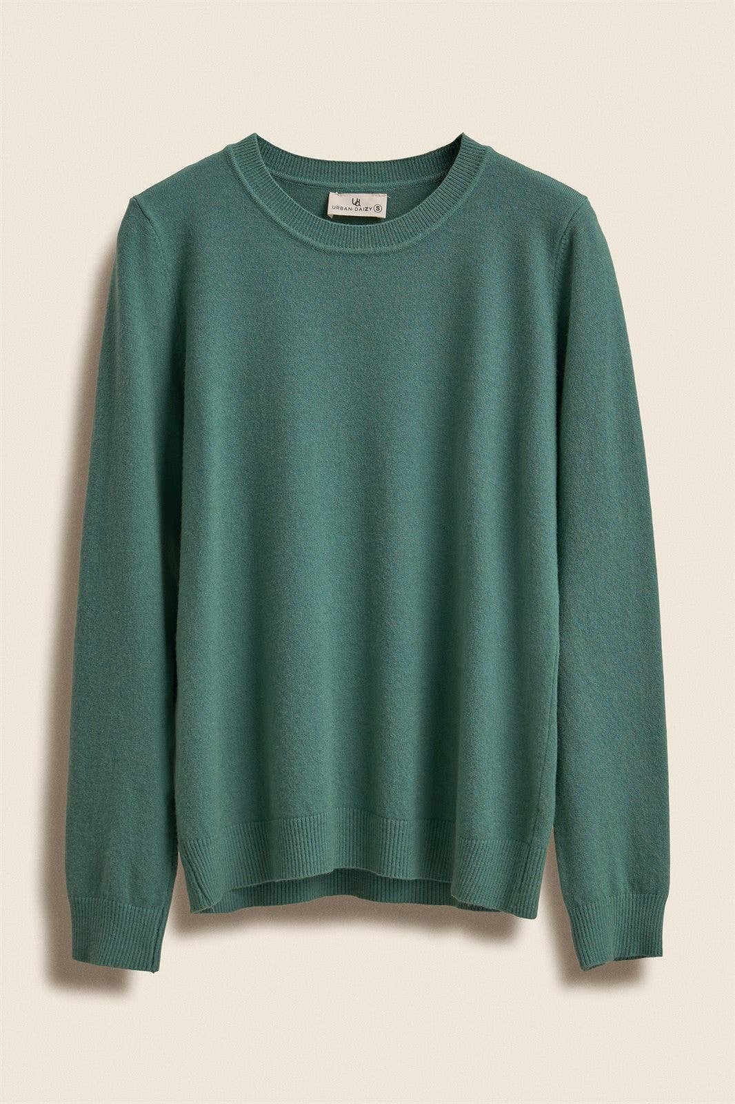 Urban Daizy - Soft Viscose Blend Crewneck Knit Pullover