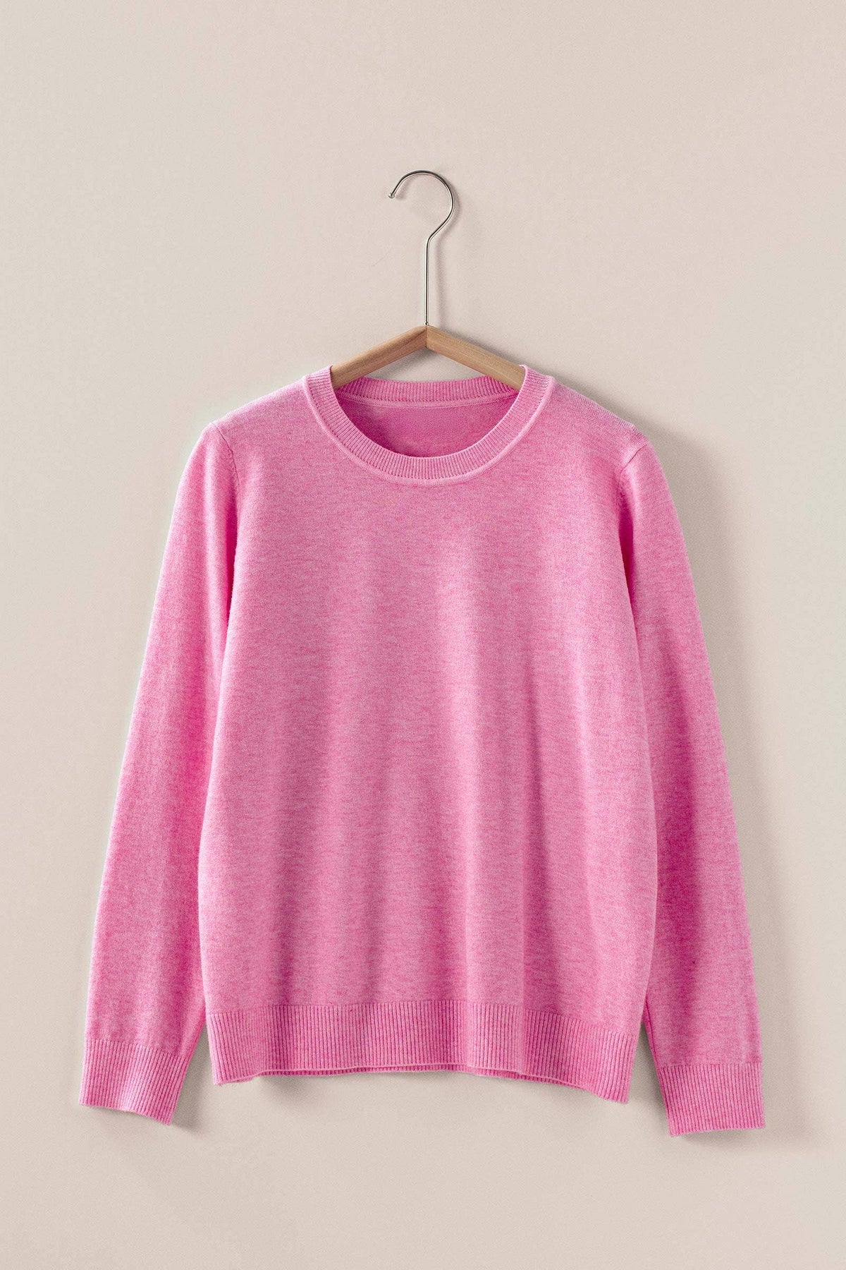 Urban Daizy - Soft Viscose Blend Crewneck Knit Pullover
