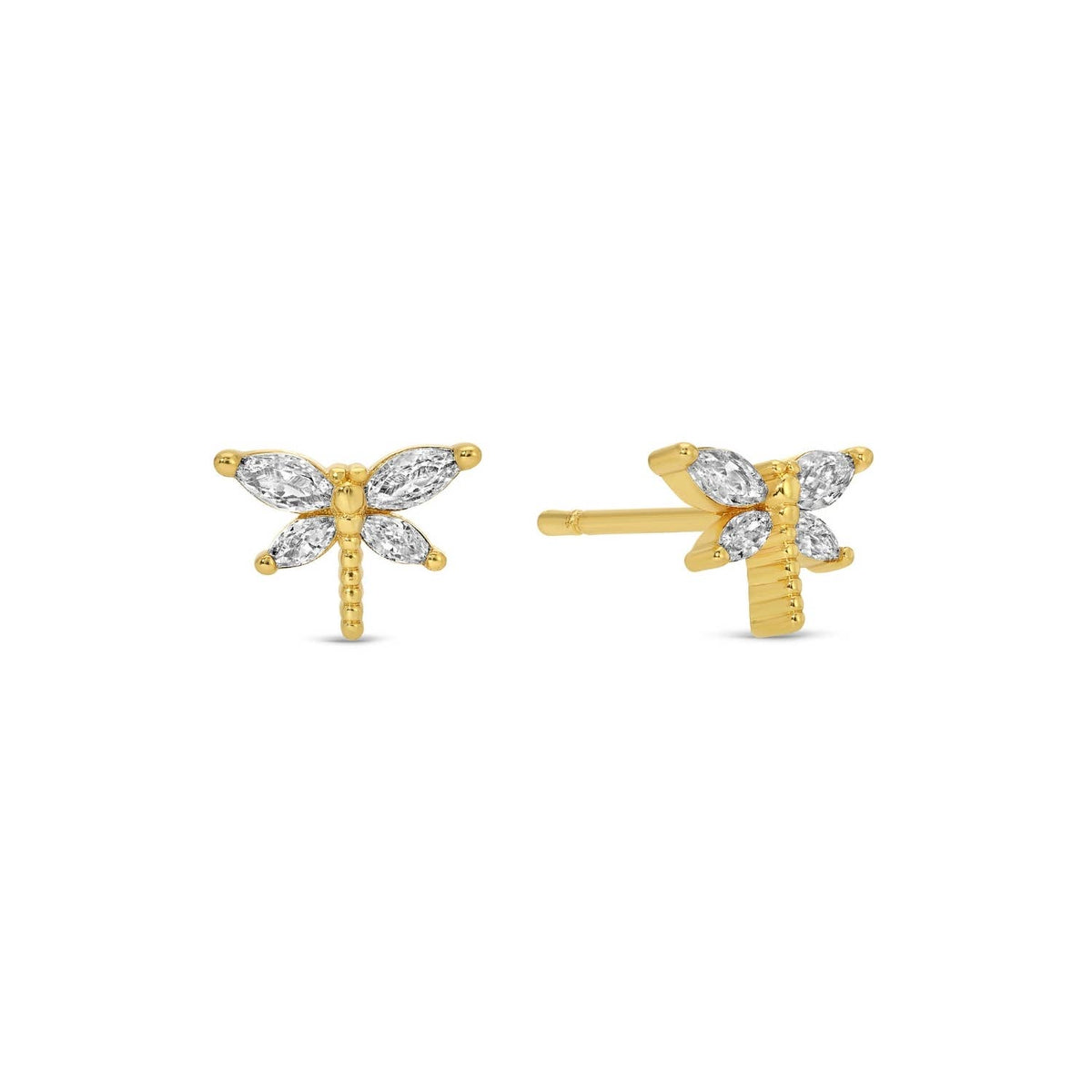 Splendid Iris - Dragonfly Studs On Velvet Gift Tag