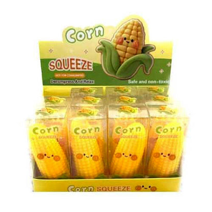 Sensibling Corp. - 12PCS - ASMR Crunchy Corn Shaped Crunching Sound Squeeze Squishy Stress Relief Toy