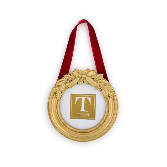 Two's Company Holly Leaves Hanging Photo Frames