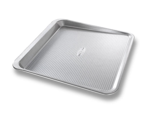 USA Pan Medium Scoop Sheet 14x14 aluminum baking pan with ridged surface