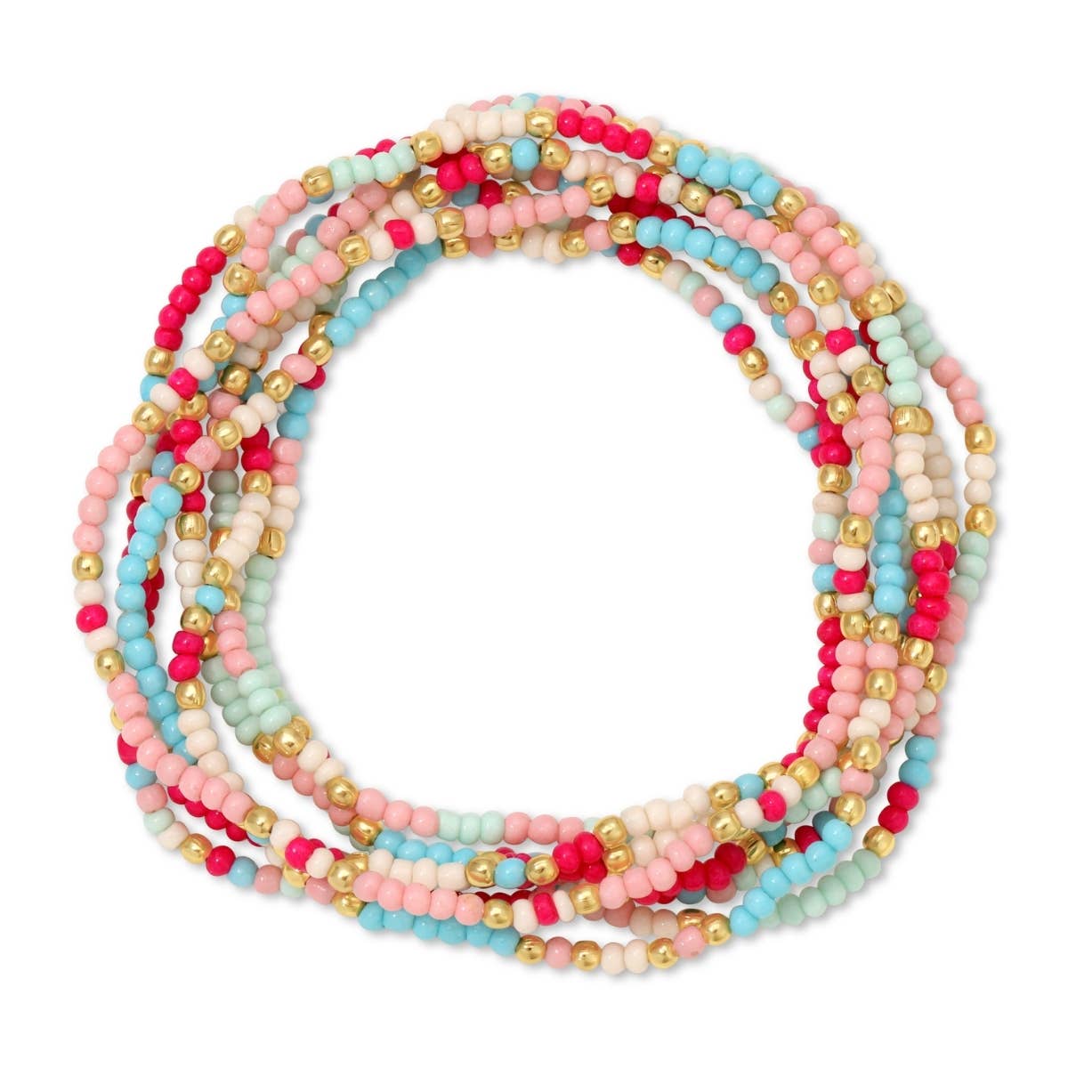 Splendid Iris - Assorted 2mm Stretch Seed Bead Bracelets