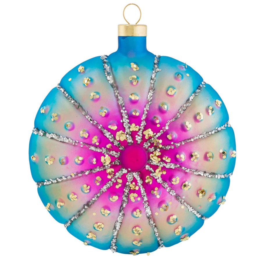 Kat + Annie Glittering Sea Urchin Ornament