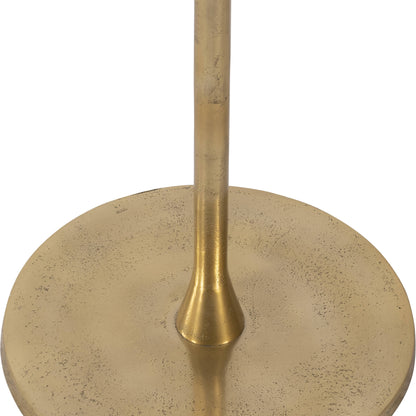 Sagebrook Home - Gold/White Marble Top End Table