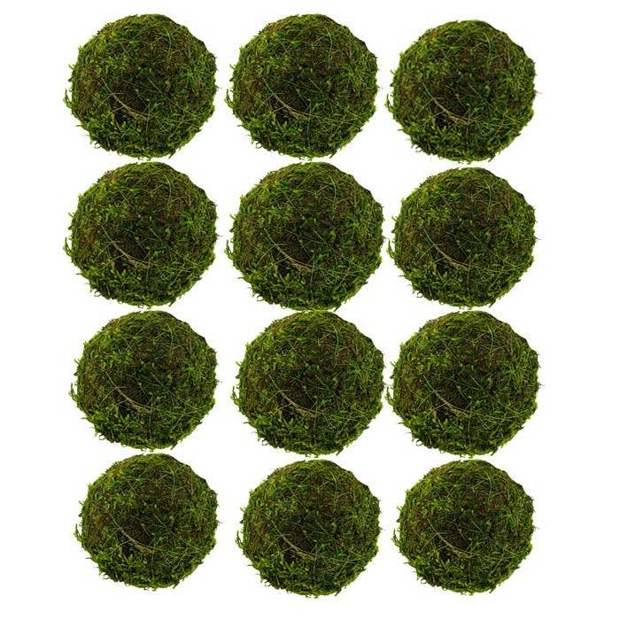 Lucknow Southern and Company - 2.75" Moss Balls Set of 12