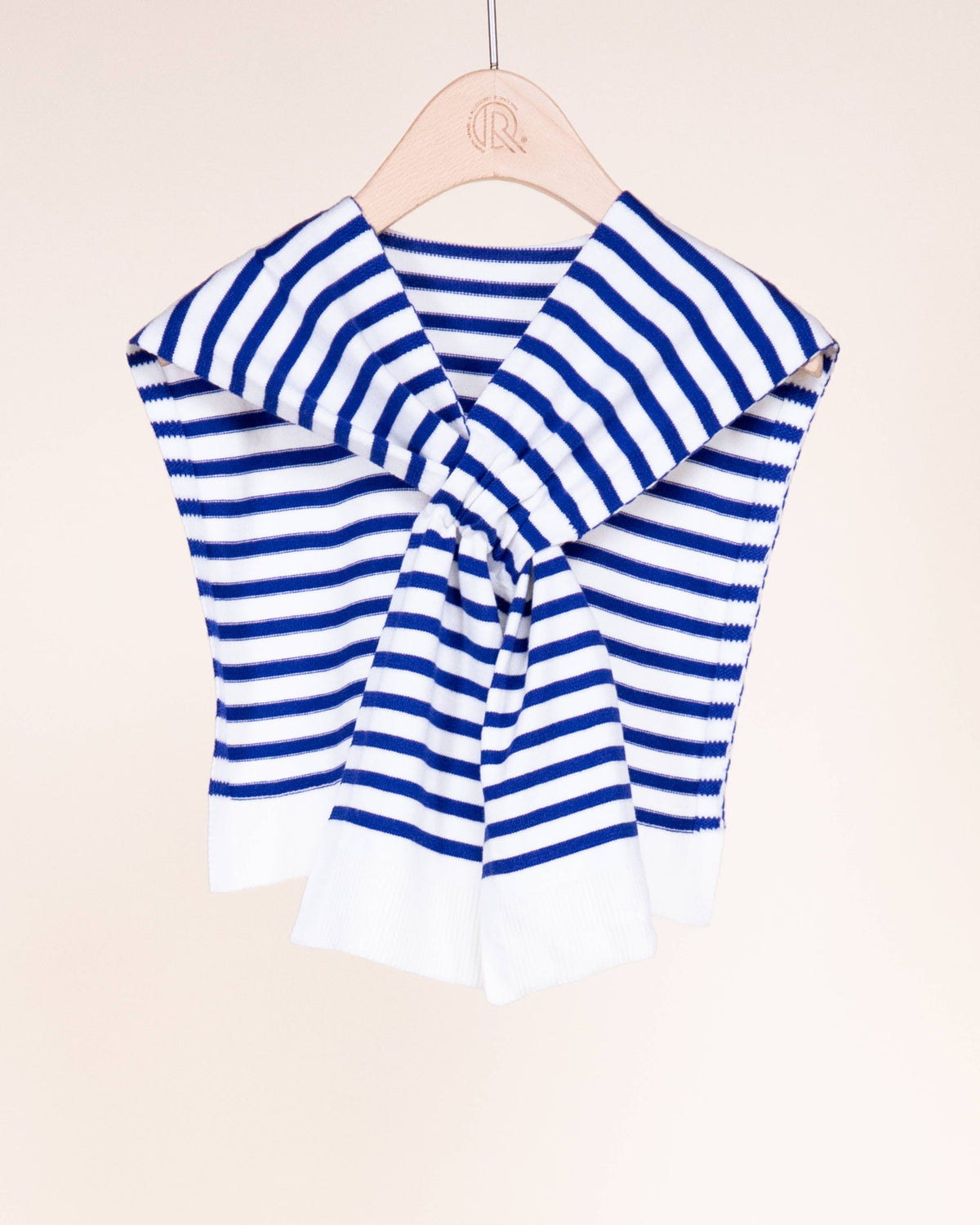Original USA - Striped Preppy Mock Sweater Wrap