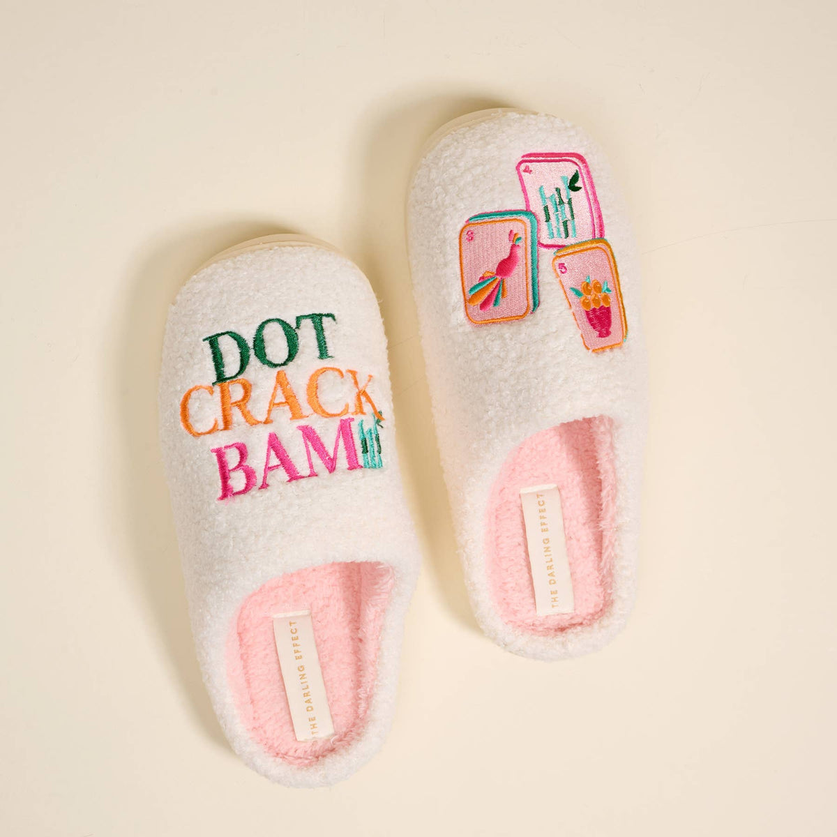 The Darling Effect - Fuzzy Slippers–Dot Crack Bam