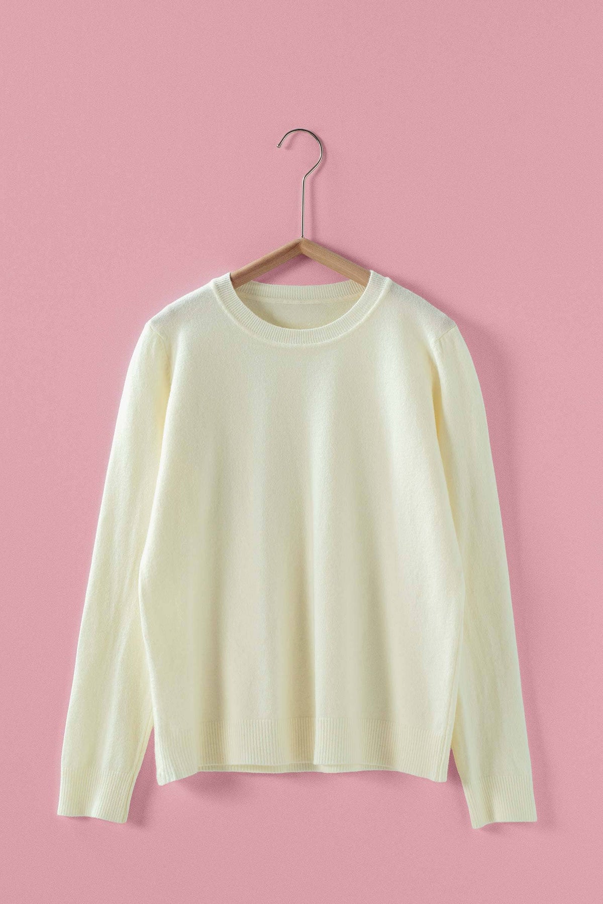 Urban Daizy - Soft Viscose Blend Crewneck Knit Pullover