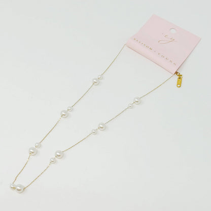 Ellison+Young - Lovely Lady Dainty Pearl Necklace