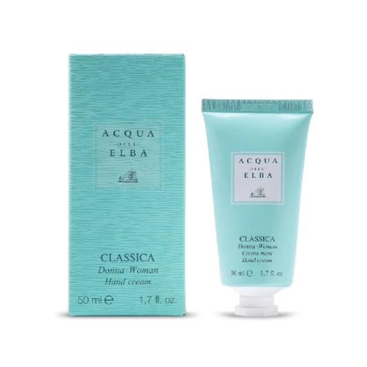Acqua Dell Elba Classica Donna Woman hand cream 1.7 oz with turquoise box and tube