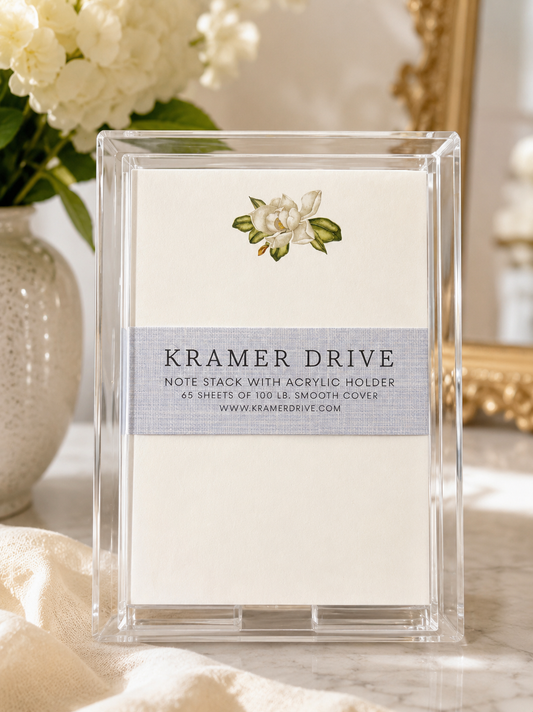Kramer Drive Note Stack with Acrylic Holder