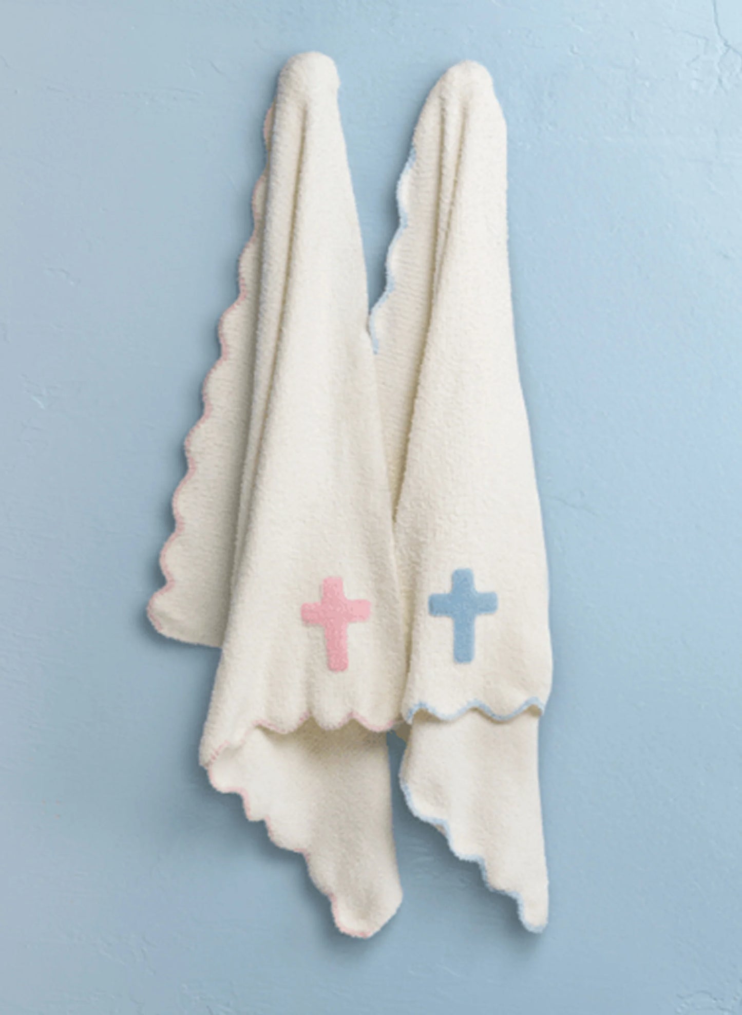 Mudpie Chenille Cross Blanket