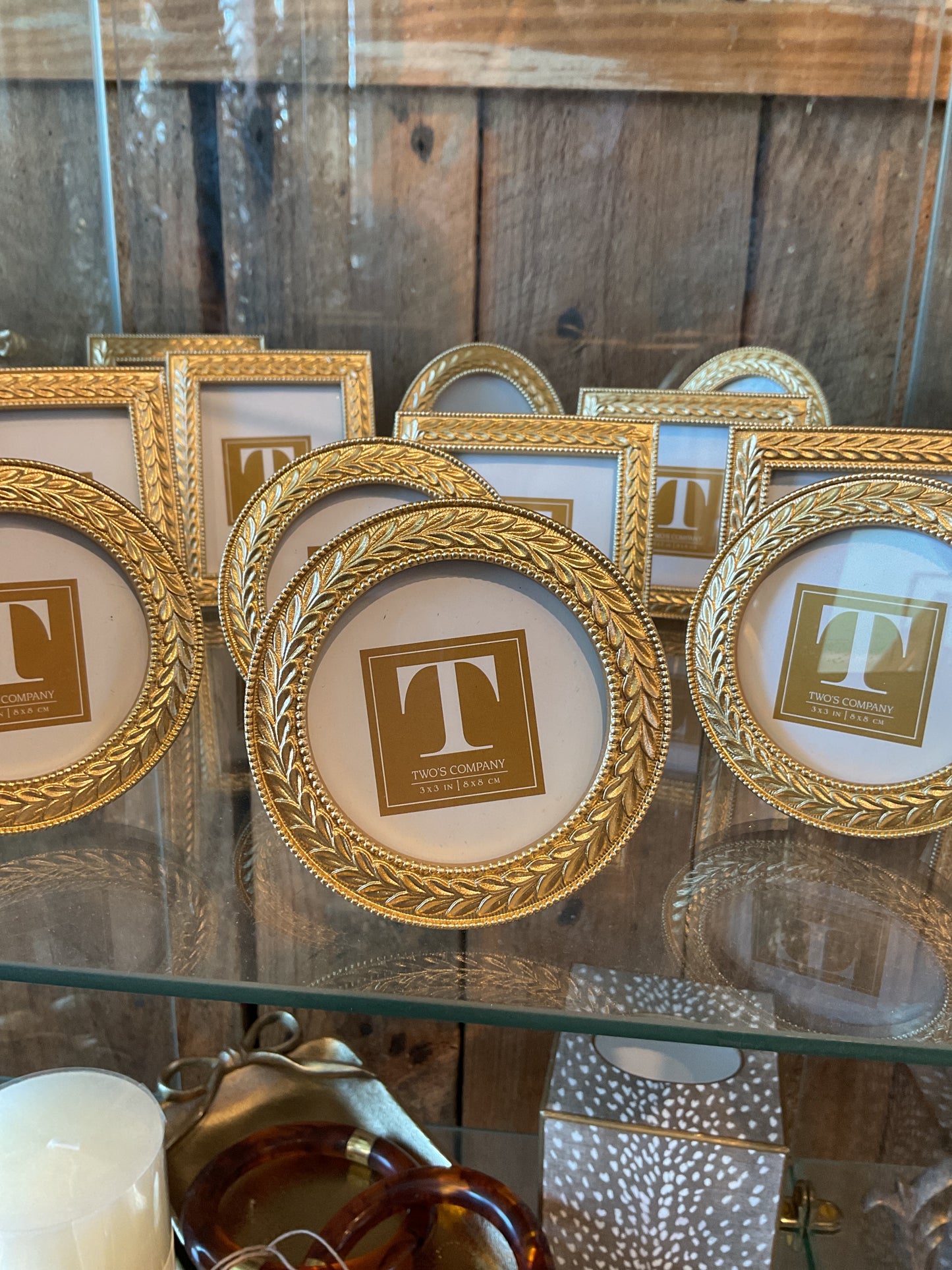 Two’s Company Gold Mini Frames