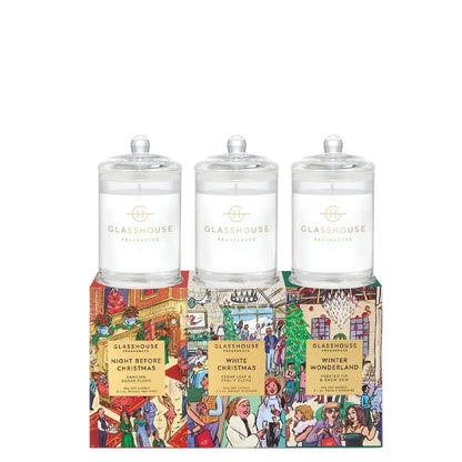 Glasshouse Christmas Candle Trio 2.12 oz