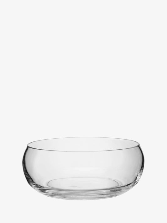 LSA Low Serving Bowl wide clear glass bowl with curved sides