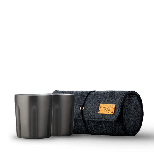 High Camp Flasks "Firelight Tumblers" in Gunmetal