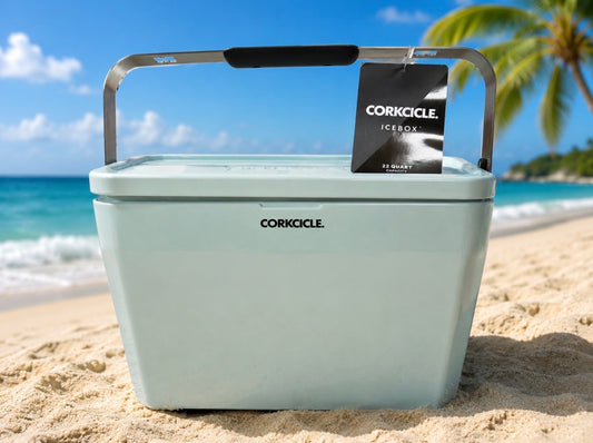 Corkcicle 22  Qt. Icebox Powder Blue