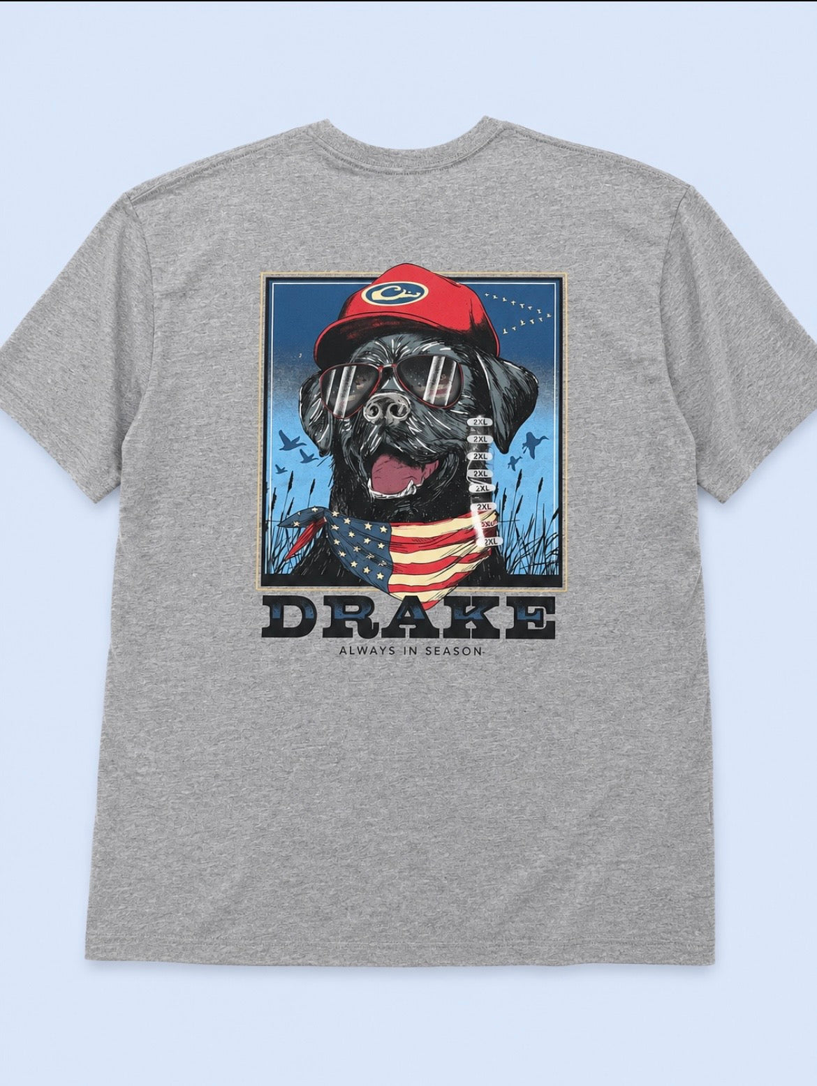 Drake Americano Lab Tee Graphite Heather