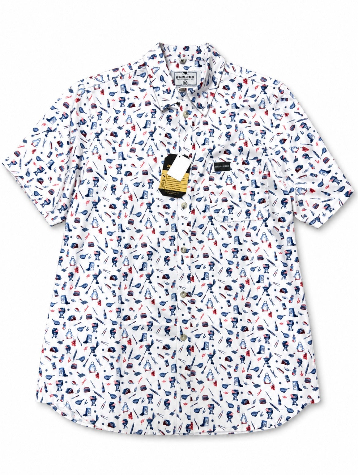 Burlebo "Red, White, and Blue BBQ" Button Down