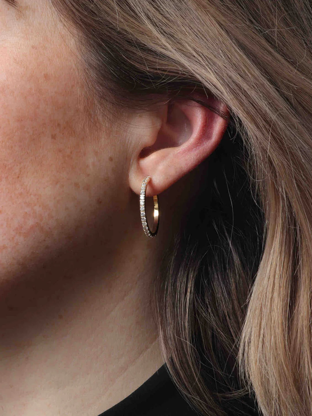 Marrin Costello Jay Hoops 1" - Pave
