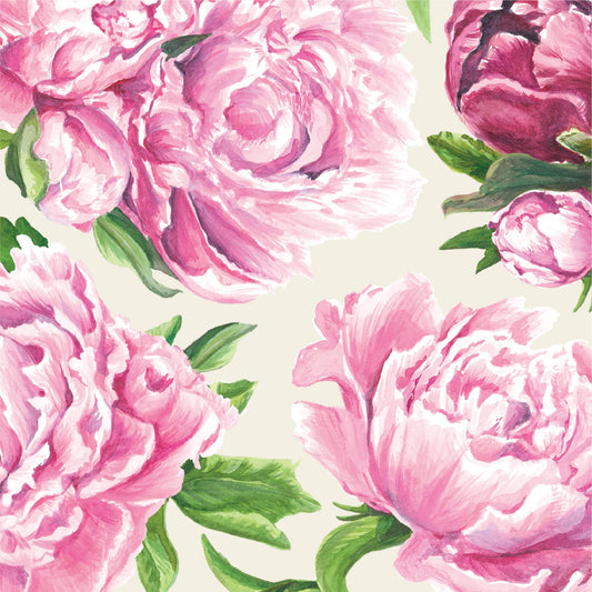 Hester & Cook Peony Cocktail Napkin - Peony