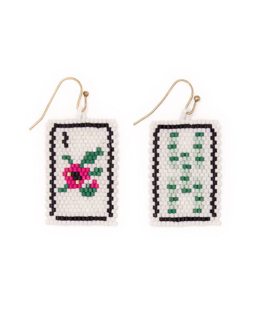 Ink + Alloy Tessa Beaded Mahjong Earrings