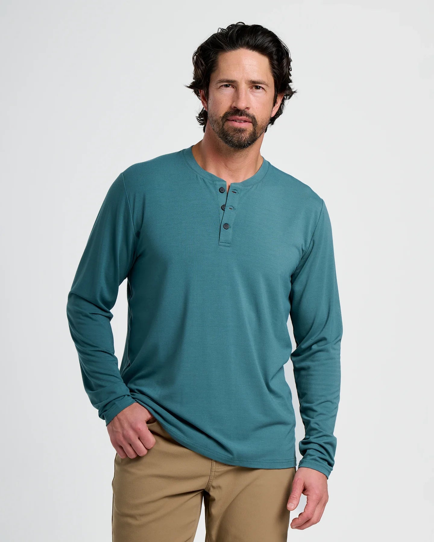 Free Fly Bamboo Flex Henley (Fatigue Green)