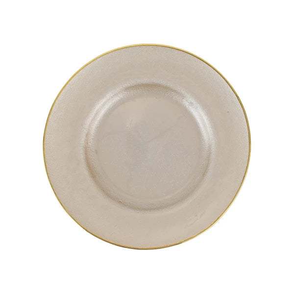 Vietri Metallic Gold Pearl Service Plate/Charger