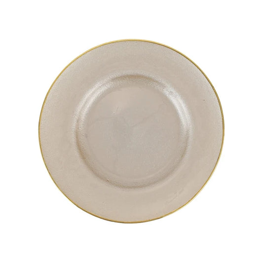 Vietri Metallic Gold Pearl Service Plate/Charger