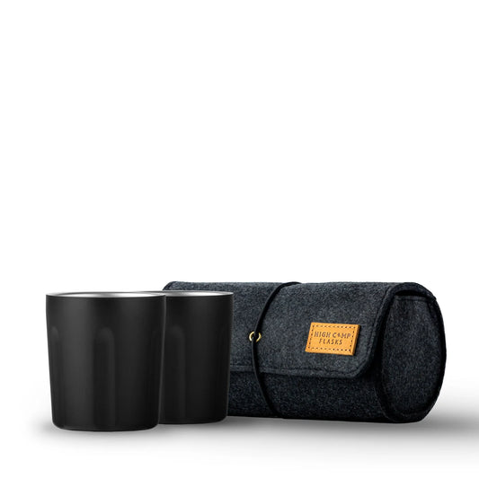 High Camp Flasks "Firelight Tumbler" Onyx