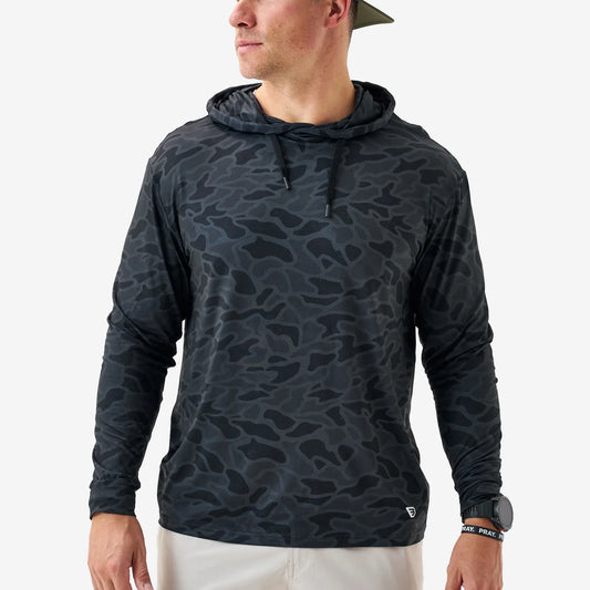 Burlebo Performance Hoodie Black Camo