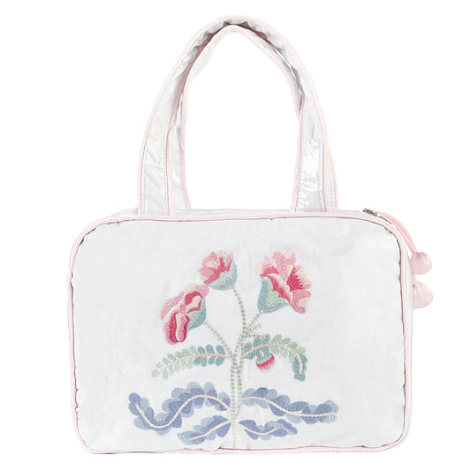 Lenora Pink Carnation Hanging Cosmetic Bag