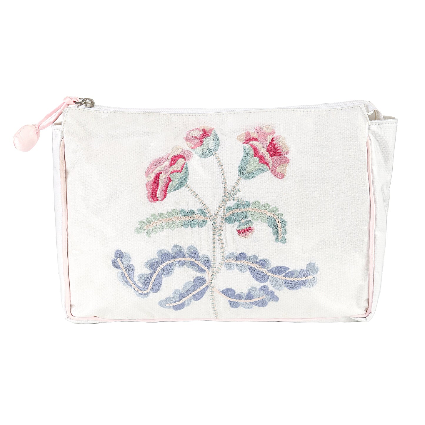 Lenora Pink Carnation Large Makeup Bag