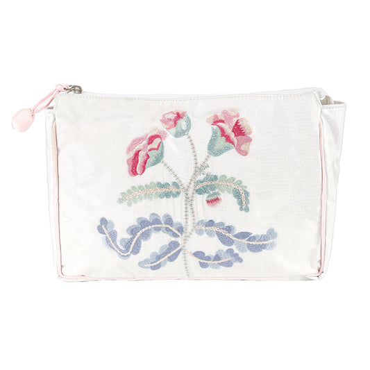Lenora Pink Carnation Large Makeup Bag