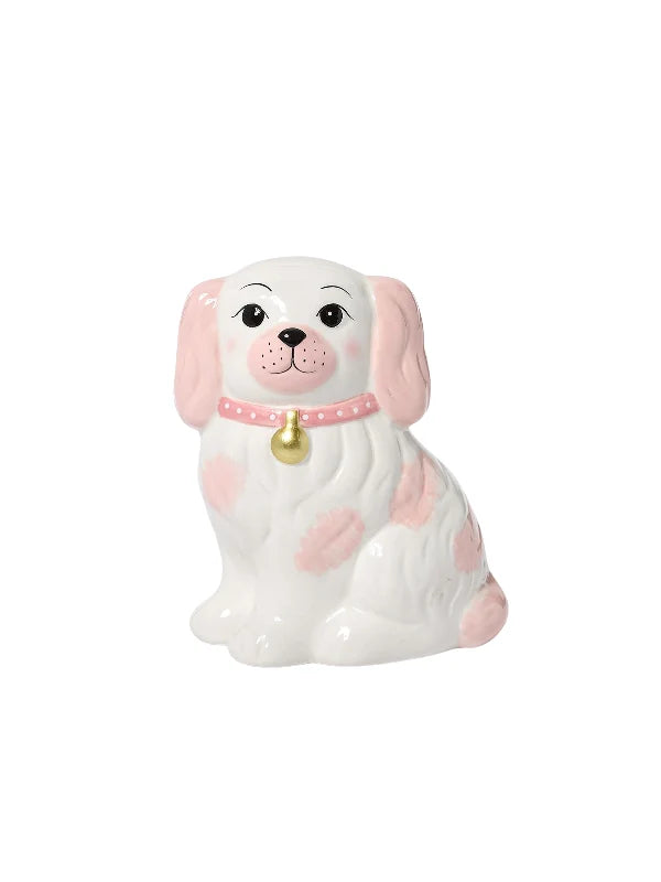 Two's Company Staffordshire Dog Hand-Painted Money Bank