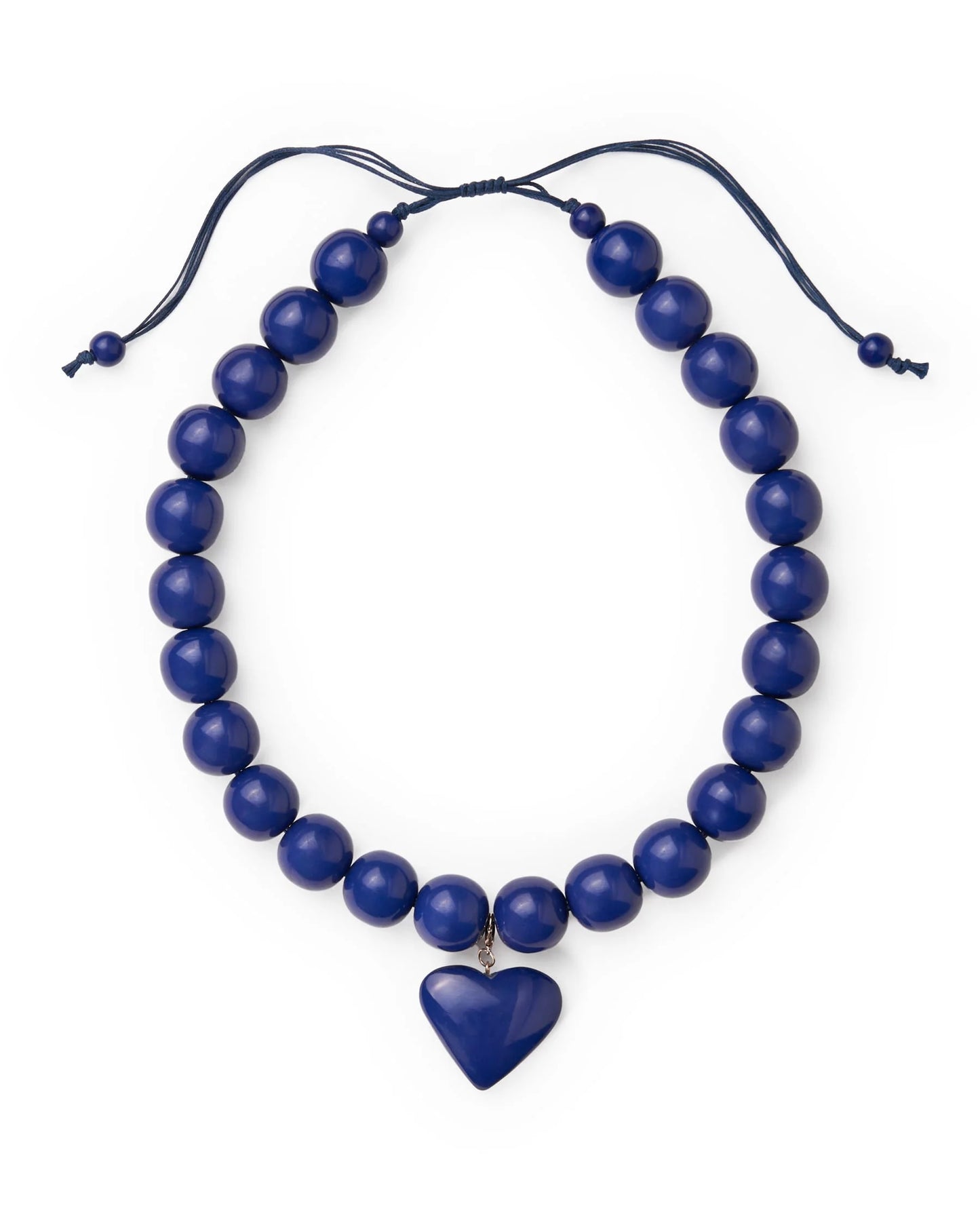 Ink + Alloy Emery Large Round Resin with Heart Necklace