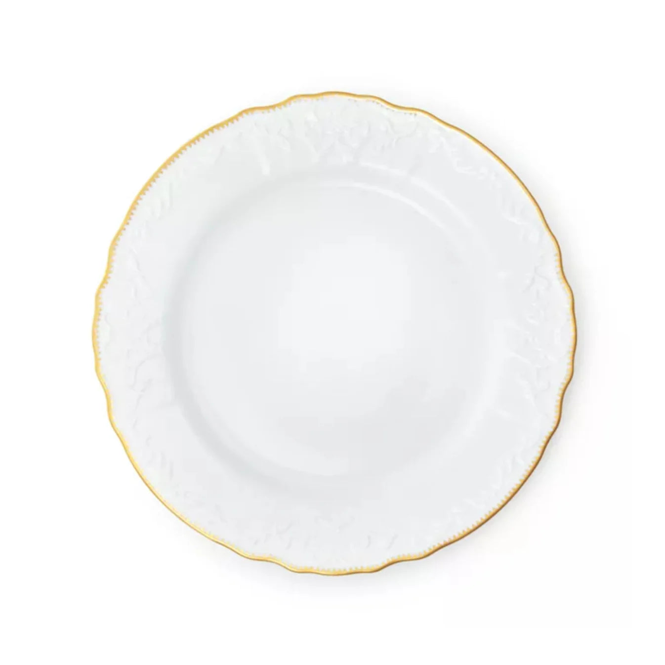 Anna Weatherley "Simply Anna - White & Gold" Dinner Plate