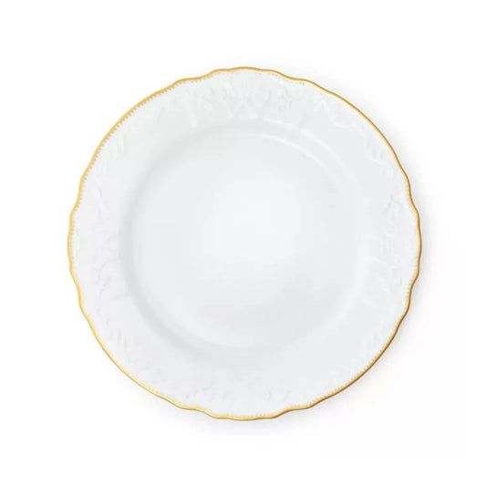 Anna Weatherley "Simply Anna - White & Gold" Dinner Plate
