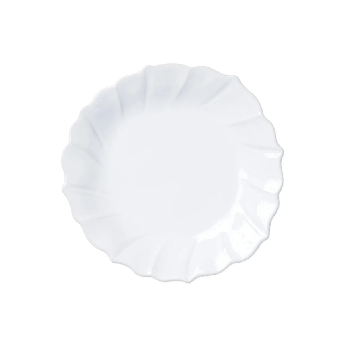 Vietri Incanto Stone Ruffle Salad Plate
