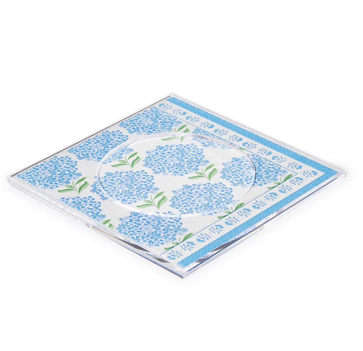 Two's Company Customizable Clear Beverage Coasters