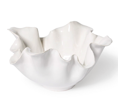 Two's Company Rolling White Bowl - Small