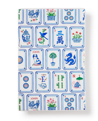 Two's Company Mahjong Soap on Ceramic Plate