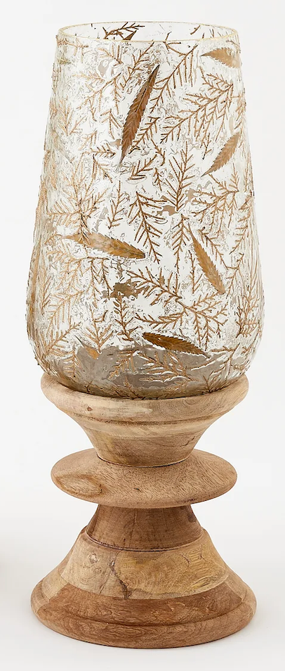 180 Degrees Juniper Pesdestal Hurricane Candle Holder