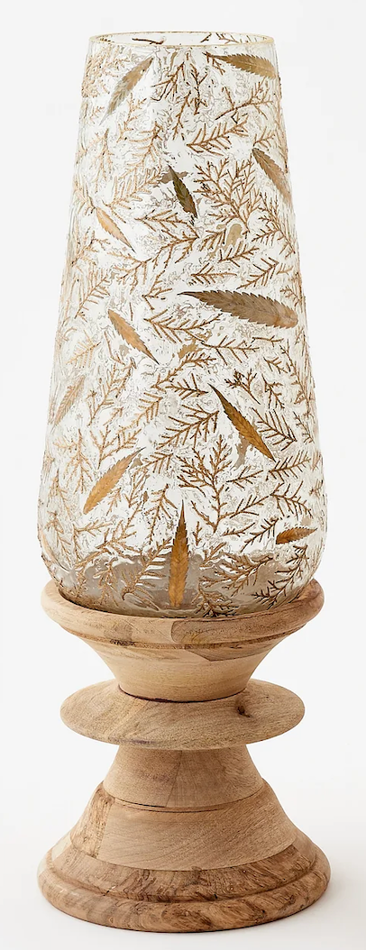 180 Degrees Juniper Pesdestal Hurricane Candle Holder